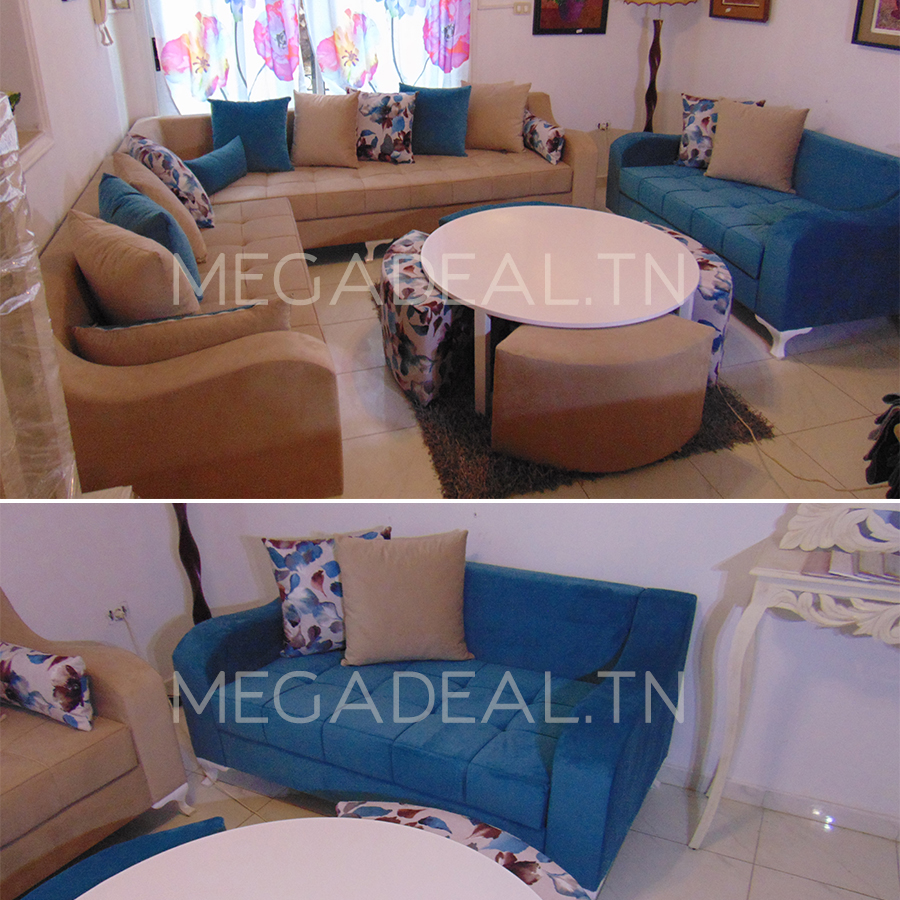 Profitez d'un salon coin de 9 places chic et moderne à votre goût ...