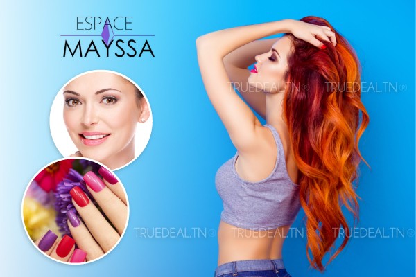 Coloration + Coupe + Brushing + Epilation visage, sourcils + Soin des mains + Pose vernis