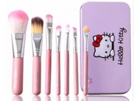 7pcs Pinceaux à Maquillage Hello Kitty