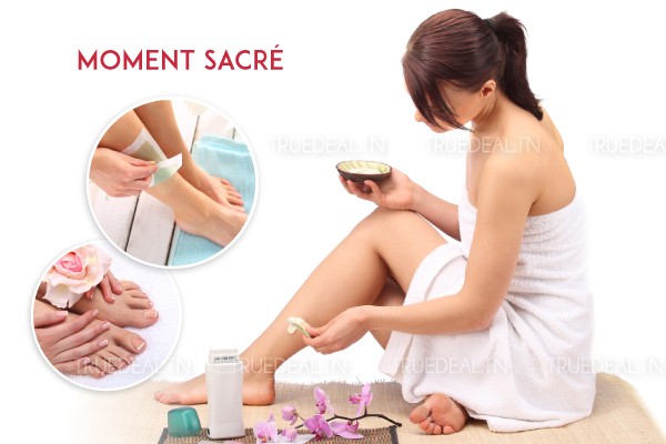 Epilation jambes complètes, bras complètes, aisselles, visage, sourcils + Soin des mains + Pose vernis permanent