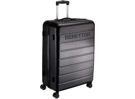 Valise Noir Moyenne 68 CM Benetton en Polycarbonate