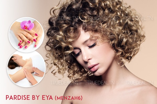 Coloration ou Mèches ou Balayage + Brushing + Epilation visage, sourcils, bras complètes, aisselles + Soin des mains + Pose vernis permanent