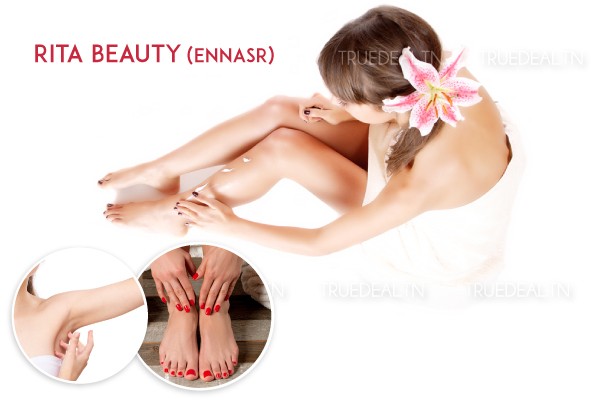 Epilation jambes complètes, bras complètes, aisselles, visage, sourcils + Soin des mains + Soin des pieds + 2 poses vernis permanent + Brushing