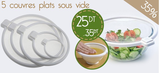 Archivé: Promotion 5 Couvres plats sous vide Une astuce économique et bien plus pratique que le film alimentaire !