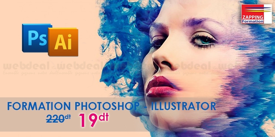 Archivé: La Marsa: 20h de formation PHOTOSHOP & ILLUSTRATOR à 19DT au lieu de 220DT