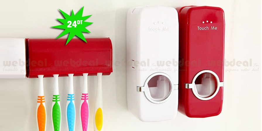 Archivé: Distributeur de dentifrice automatique avec support pour brosses à dents à 24DT seulement