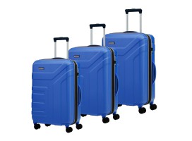 Set de 3 valises – polycarbonate – ABS – Noir – 4 roues – 360° – Niubwin