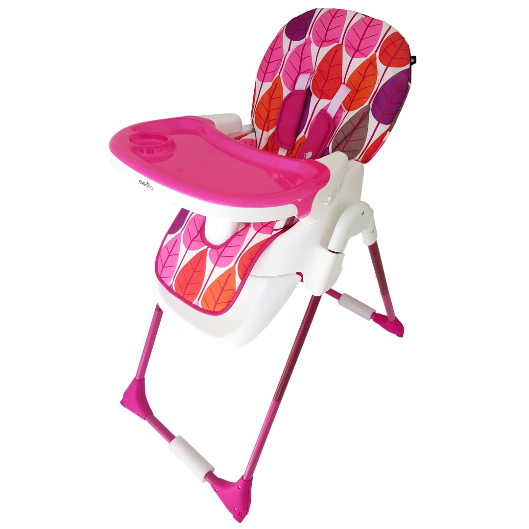 Chaise Haute Bébé Rose