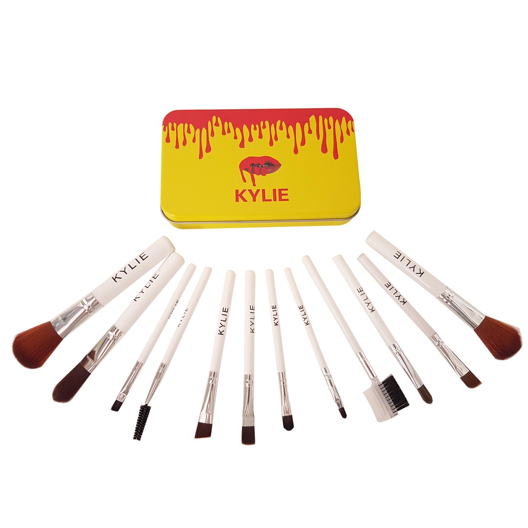 Archivé: Set de 12 pinceaux Kylie  Maquillage -Professionnel- Avec Boîte de Fer