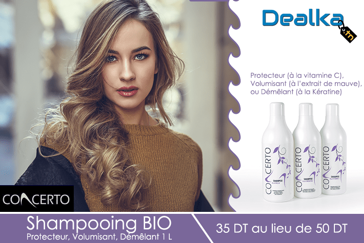 Shampooing BIO CONCERTO Protecteur, Volumisant ou Démêlant 1 L