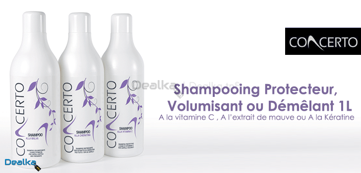 Shampooing BIO CONCERTO Protecteur, Volumisant ou Démêlant 1 L