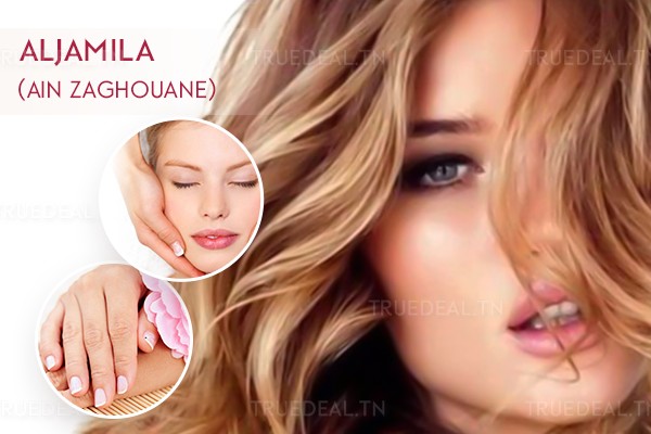 Coloration + Mèches + Coupe + Brushing + Epilation visage, sourcils, bras complètes, aisselles + Soin des mains + Pose vernis