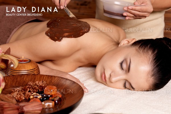 Massage relaxant corps complet (45 min) + Enveloppement chocolat + Infra-rouge + Douche + Brushing